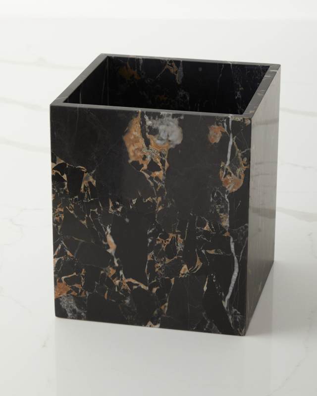 Athenas Marble Wastebasket
